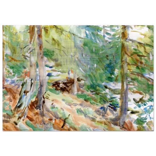 Val D'Aosta, Purtud - John Singer Sargent Brushed Aluminum Print - 70x100 cm / 28x40 inches | John Singer Sargent Aluminum Print | John Singer Sargent Prints
