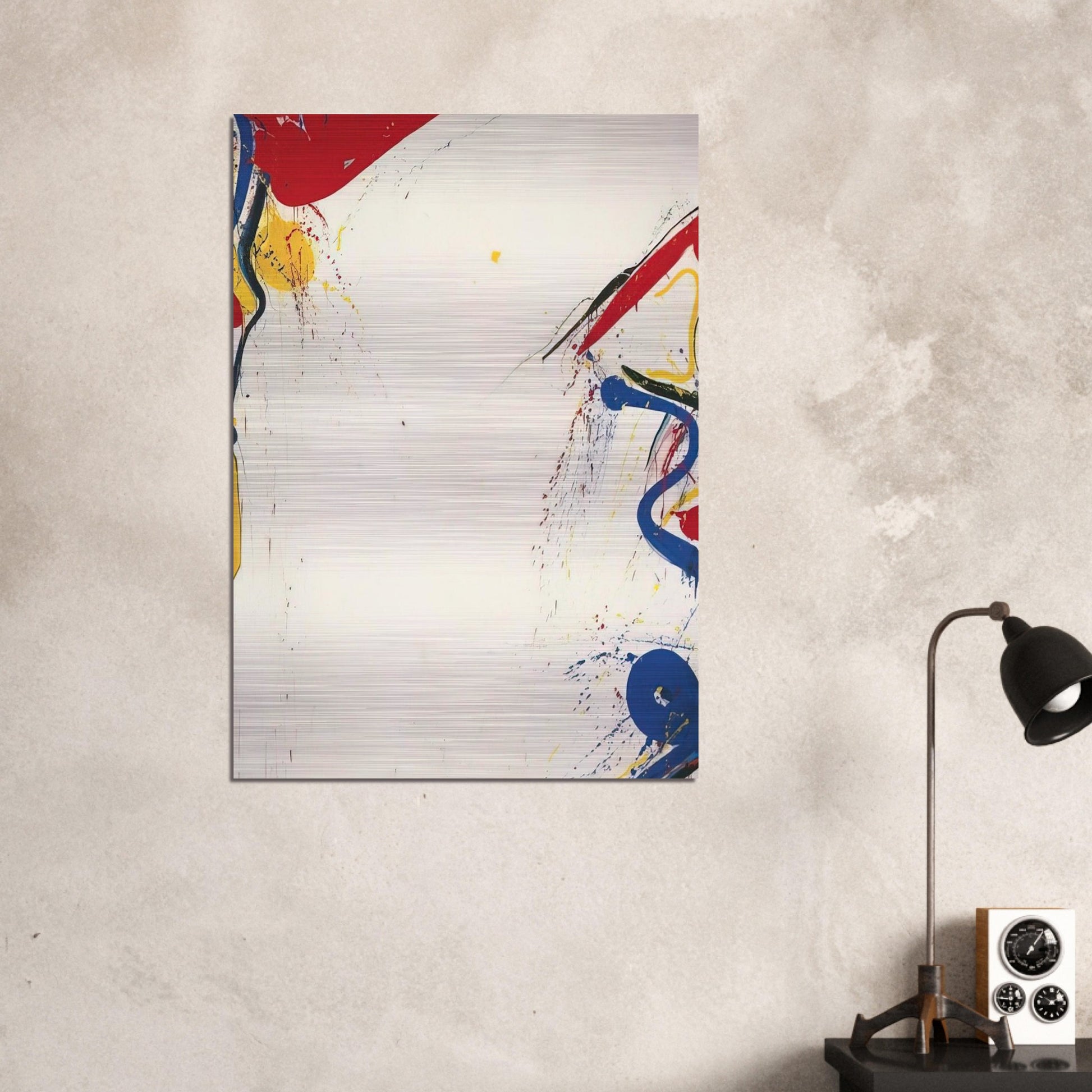When White - Sam Francis Brushed Aluminum Print - 70x100 cm / 28x40 inches | Sam Francis Aluminum Print | Sam Francis Prints