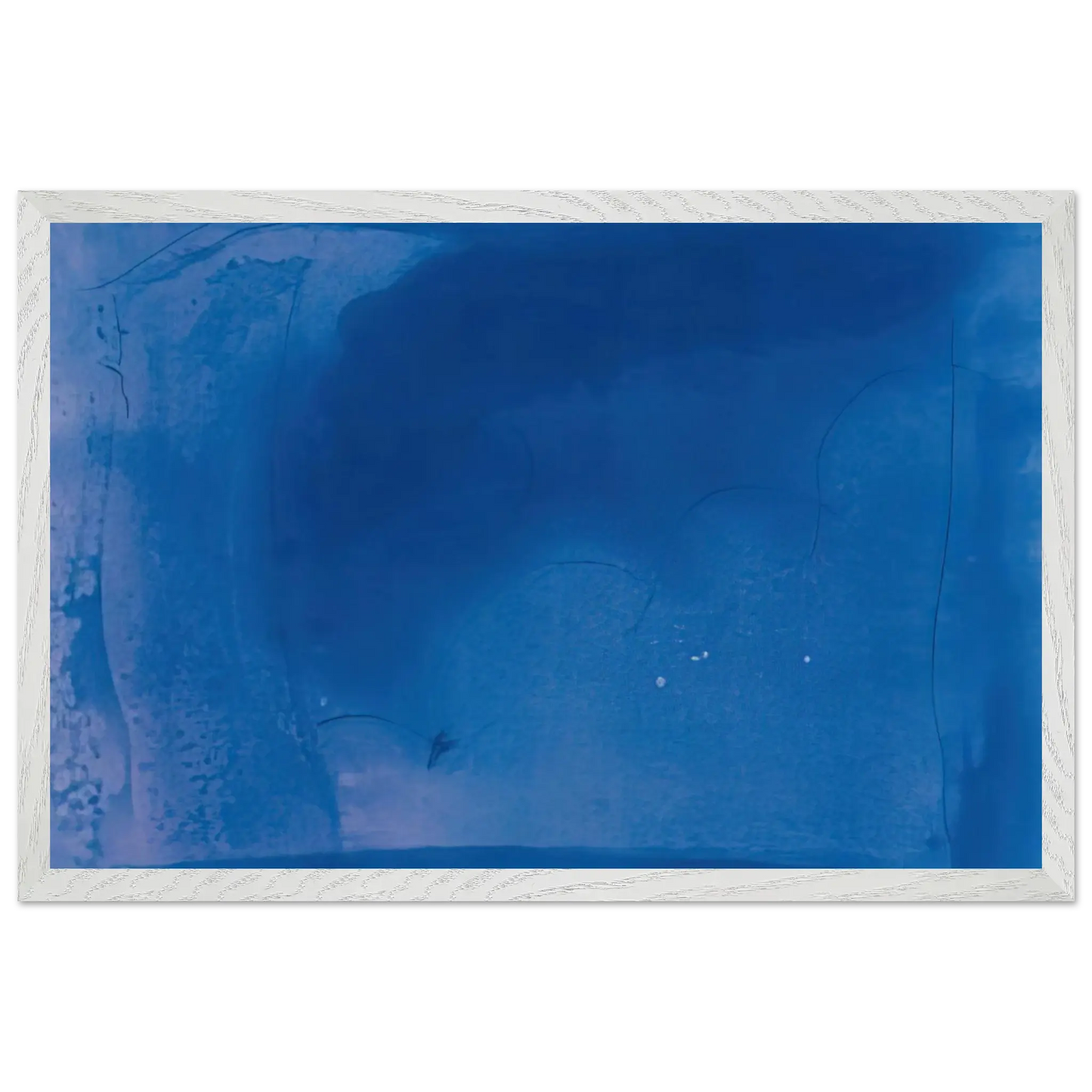 Helen Frankenthaler - Corot s Mark - 1987 Wall art - 21x29.7 cm / 8x12" - Premium Wooden Framed Poster With Fine Art Paper - White frame