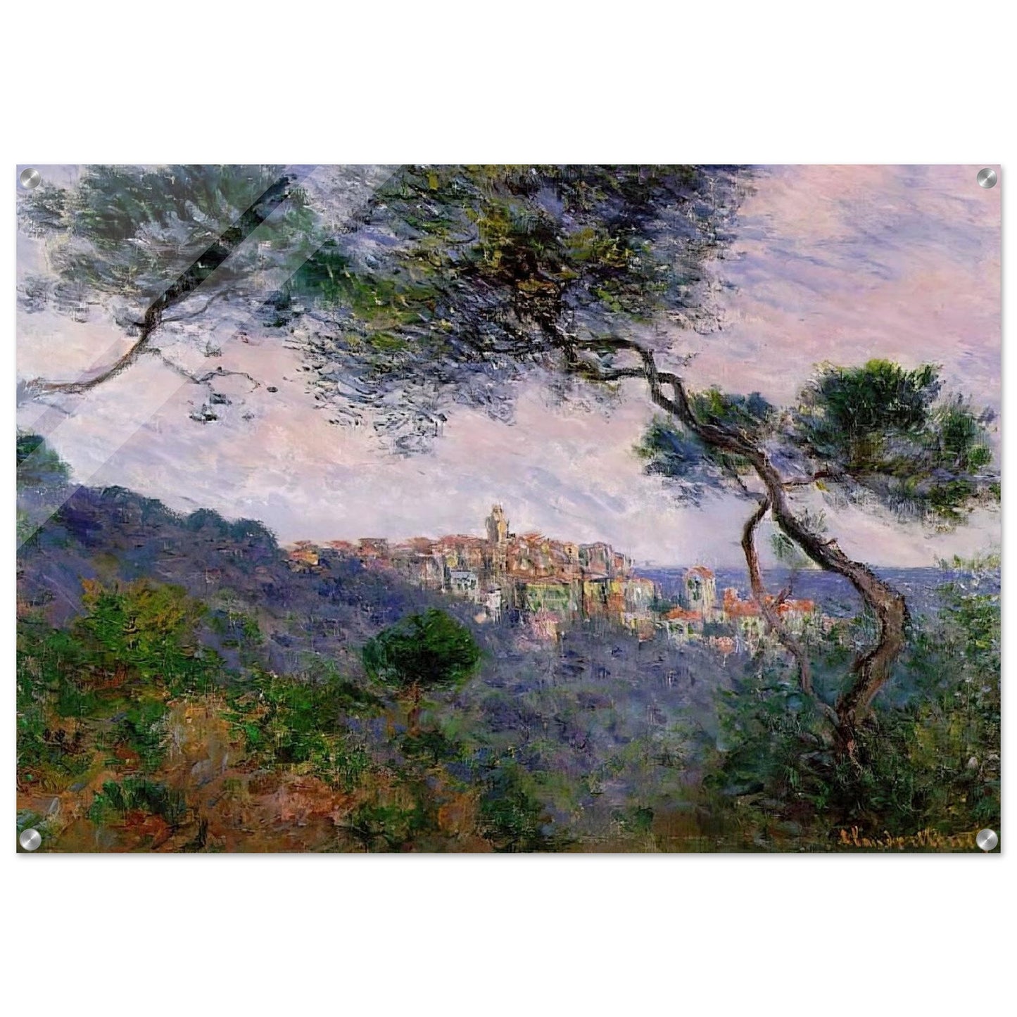 Bordighera, Italy - claude monet Acrylic Print - 70x100 cm / 28x40″ inches