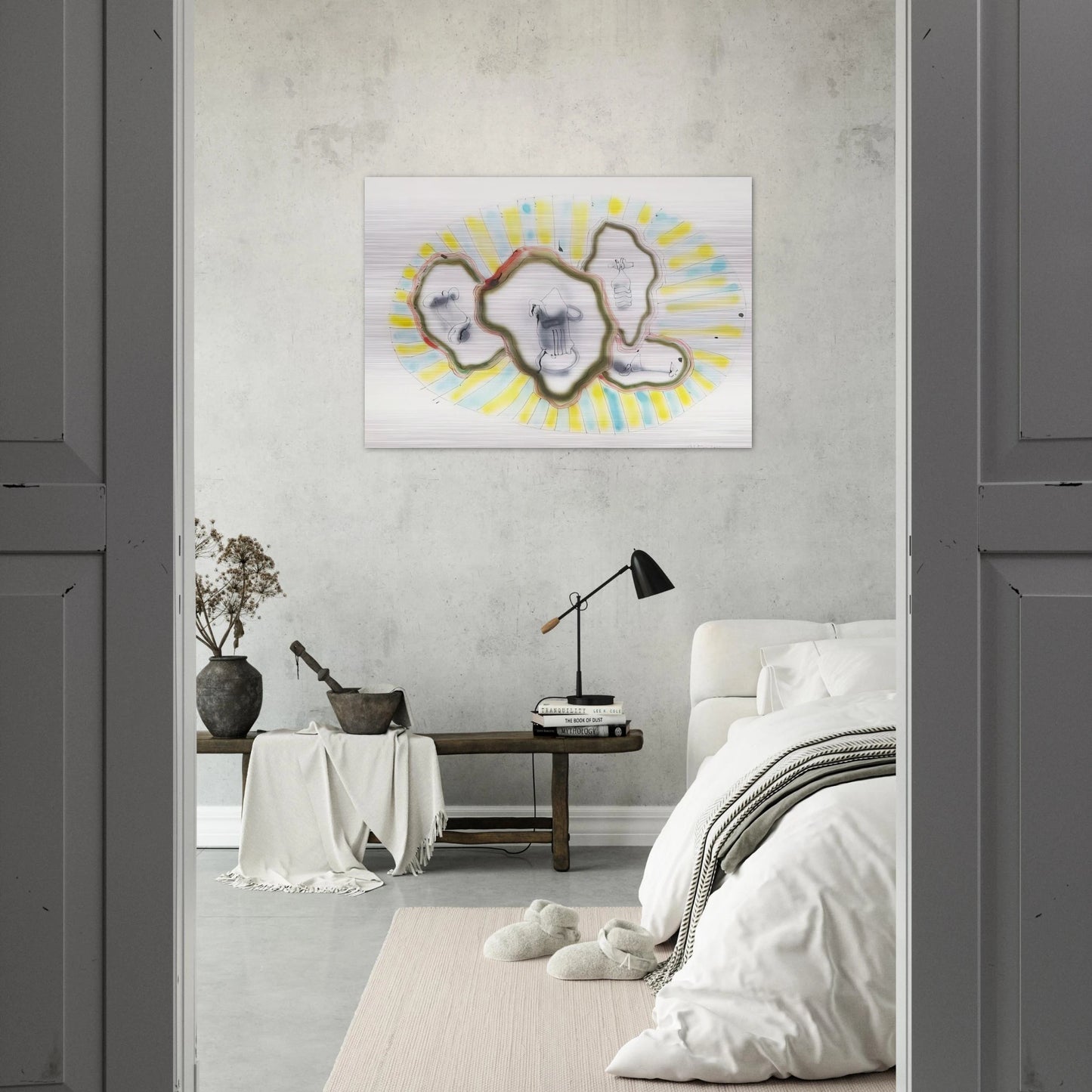 Untitled ABC 52 - 1965 - John Altoon Brushed Aluminum Print - 70x100 cm / 28x40 inches | John Altoon Aluminum Print | John Altoon Prints