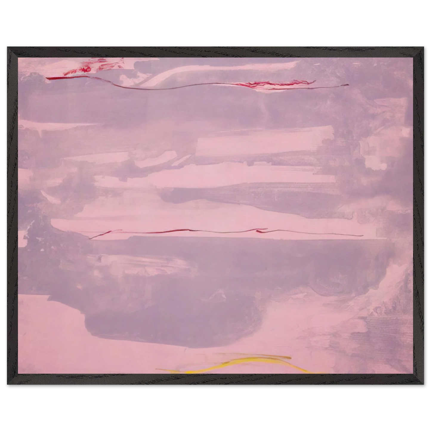 Helen Frankenthaler - Dream Walk - 1977 Wall art - 70x100 cm / 28x40 inches - Premium Wooden Framed Poster With Fine Art Paper-canvas - Black frame