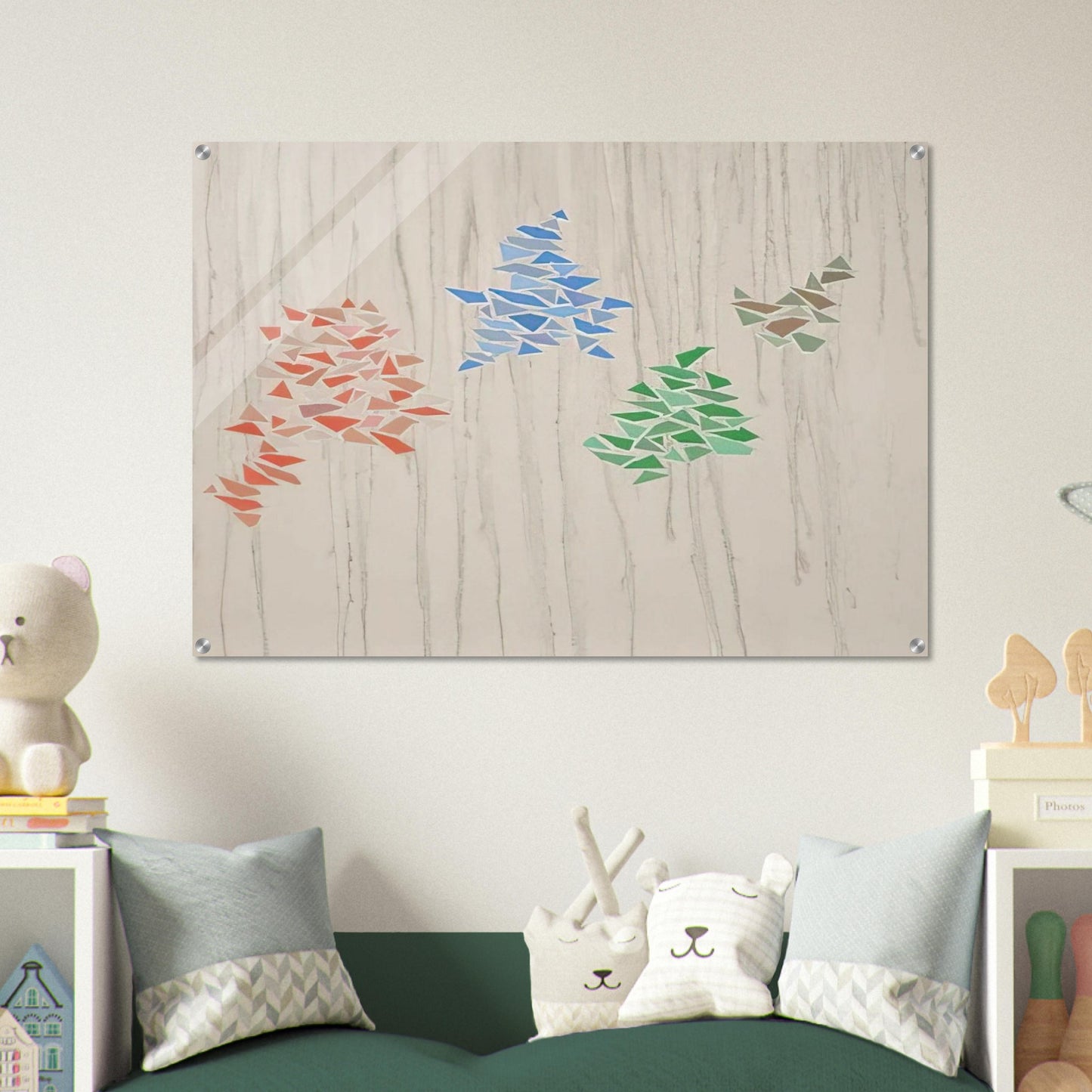 Colors on Gray - 1975 - Robert Goodnough Acrylic Print - 70x100 cm / 28x40″ inches
