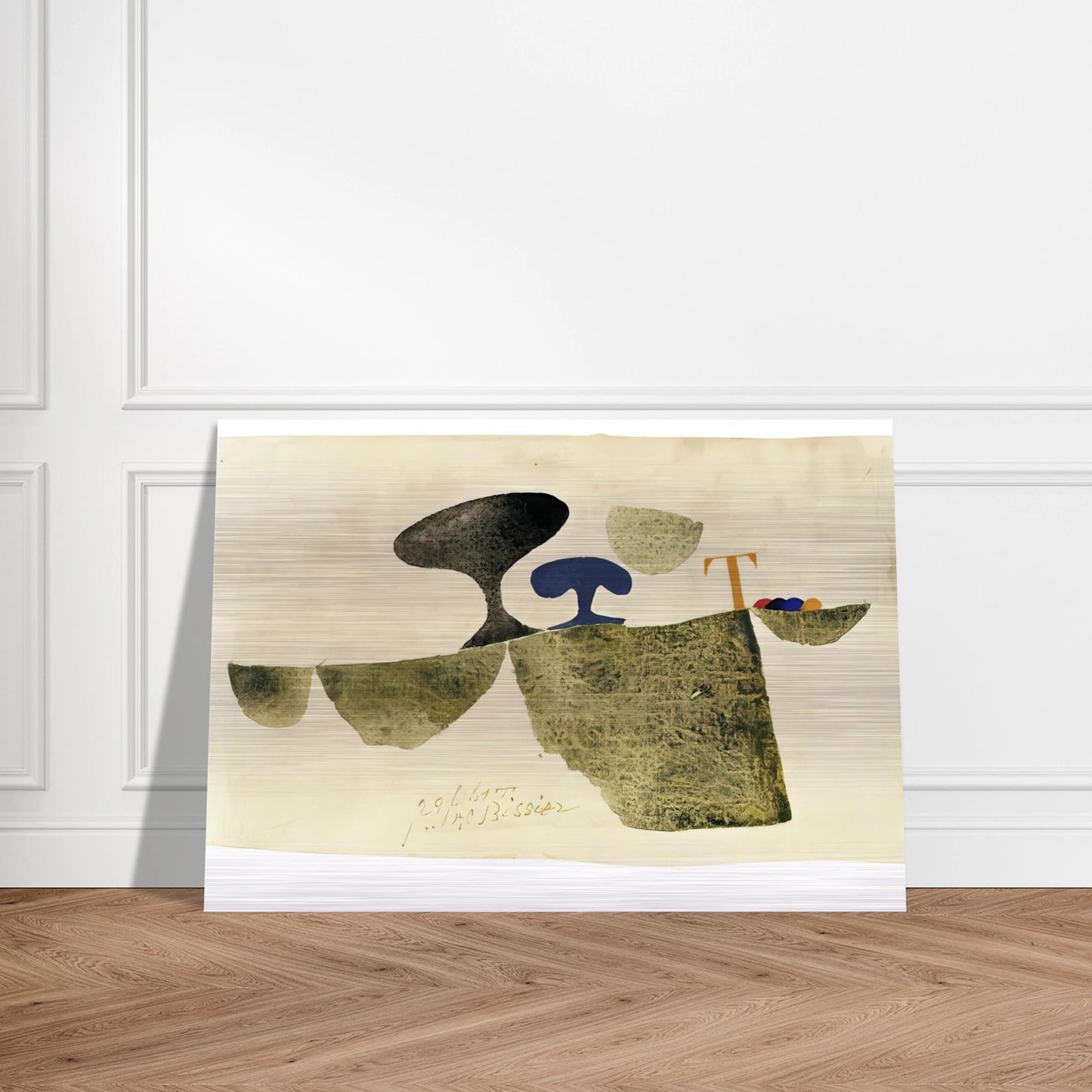 29.6.61 T - 1961 - Julius Bissier Brushed Aluminum Print - 70x100 cm / 28x40 inches | Julius Bissier Aluminum Print | Julius Bissier Prints