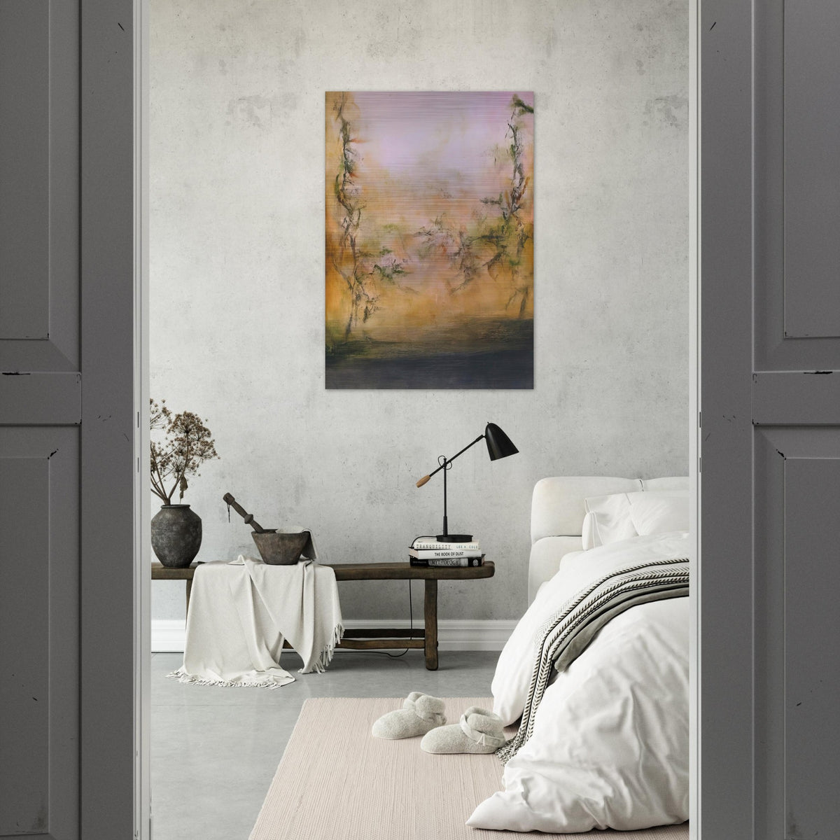 25 5 2001 2001 - Zao Wou-Ki Brushed Aluminum Print - 70x100 cm / 28x40 inches | Zao Wou-Ki Aluminum Print | Zao Wou-Ki Prints