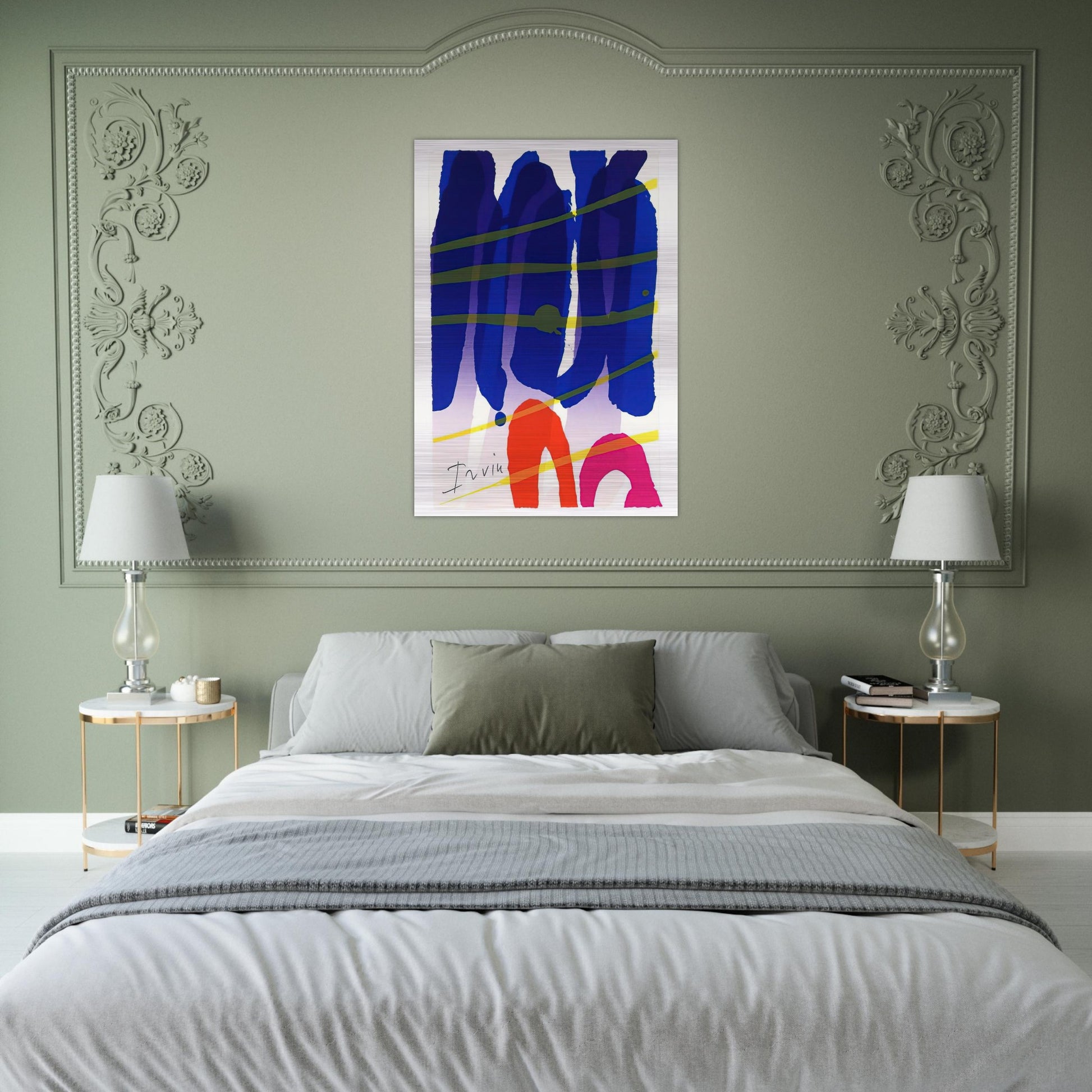 Alba - 1987 - Albert Irvin Brushed Aluminum Print - 70x100 cm / 28x40 inches | Albert Irvin Aluminum Print | Albert Irvin Prints