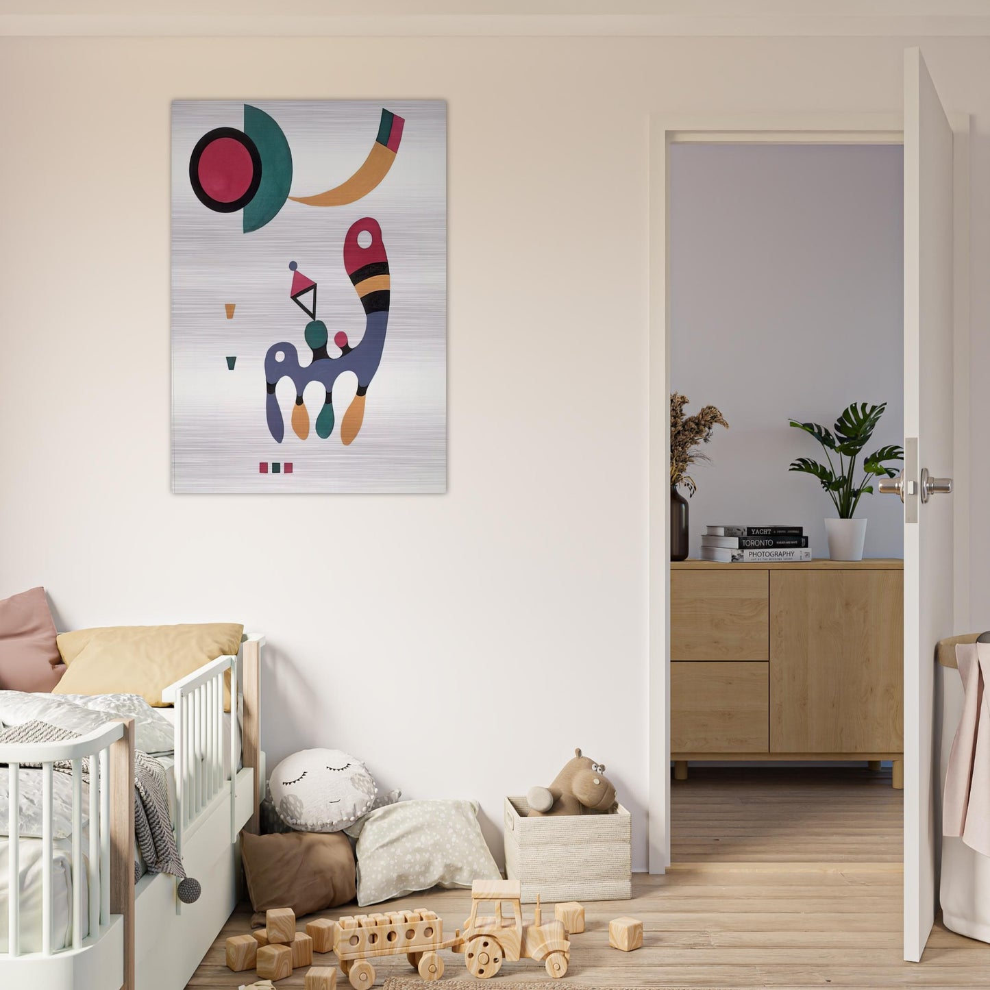 COMPOSITION 1944 - Wassily Kandinsky Brushed Aluminum Print - 70x100 cm / 28x40 inches | Wassily Kandinsky Aluminum Print | Wassily Kandinsky Prints