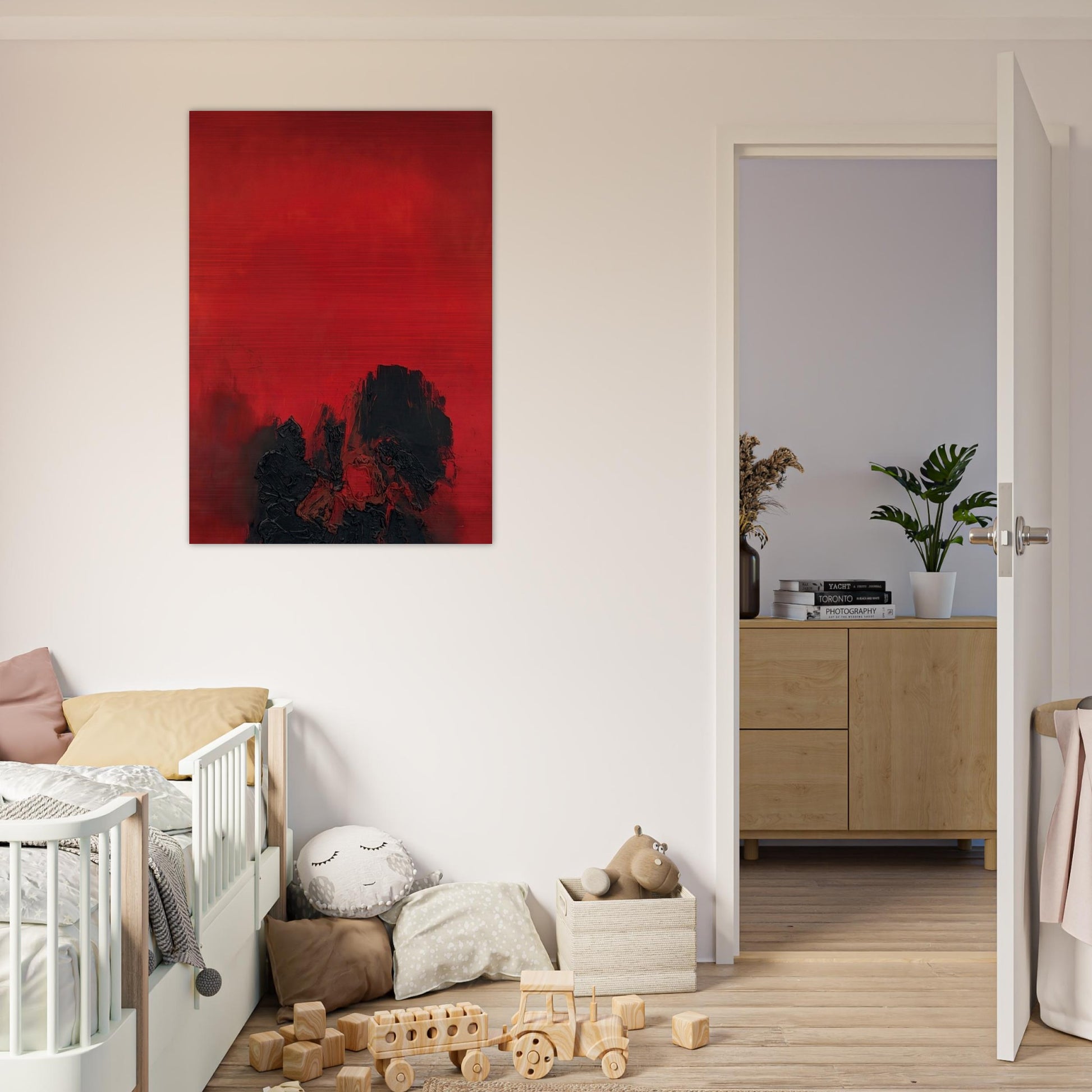 UNTITLED 1961 - Luis Feito Brushed Aluminum Print - 70x100 cm / 28x40 inches | Luis Feito Aluminum Print | Luis Feito Prints