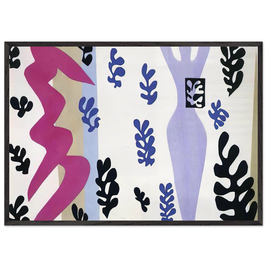THE KNIFE THROWER 1947 - Henri Matisse 70x100 cm / 28x40 inches Framed Art Print – Black Wooden Frame