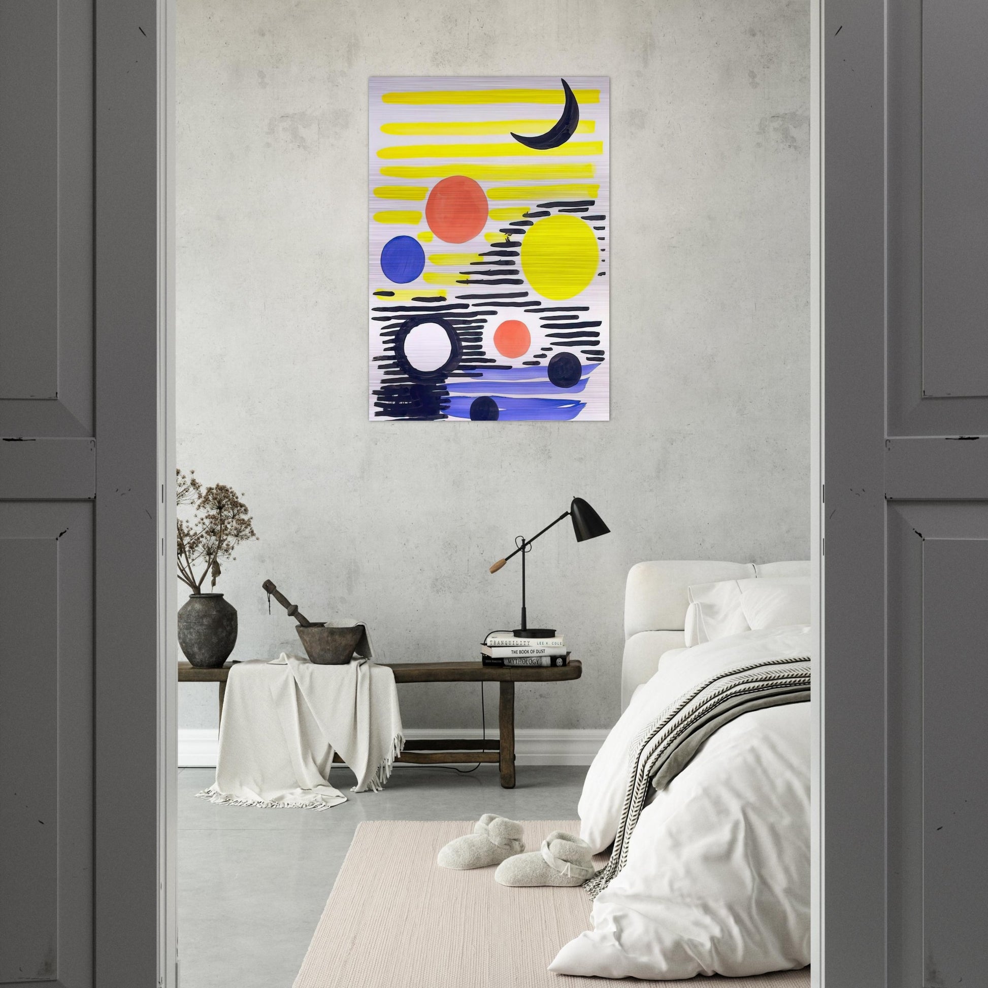 7 CIRCLES ABSTRACT 1966 - Alexander Calder Brushed Aluminum Print - 70x100 cm / 28x40 inches | Alexander Calder Aluminum Print | Alexander Calder Prints