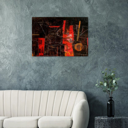 THE TORMENTORS 1948 - Philip Guston Brushed Aluminum Print - 70x100 cm / 28x40 inches | Philip Guston Aluminum Print | Philip Guston Prints