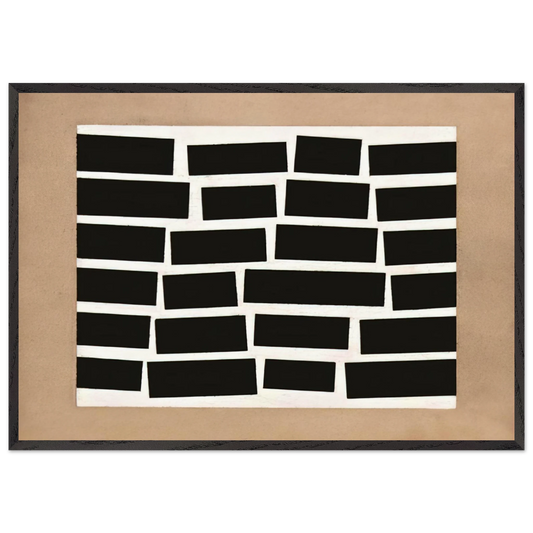 Metaesquema 179 - Neo-Concretism - Helio Oiticica 70x100 cm / 28x40 inches Framed Art Print – Black Wooden Frame