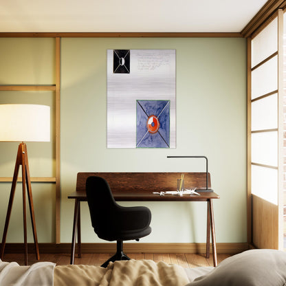 ATOM SERIES NO 8 ATOM ON THE ETHER PLANE IS IN CONSTANT CHANGE BETWEEN REST AND ACTIVITY AT THE 1917 - Hilma af Klint Brushed Aluminum Print - 70x100 cm / 28x40 inches | Hilma af Klint Aluminum Print | Hilma af Klint Prints