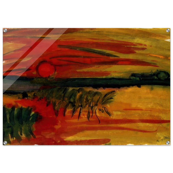 Sunset - Emil Nolde Acrylic Print - 70x100 cm / 28x40″ inches | Emil Nolde Wall Art | Emil Nolde Prints