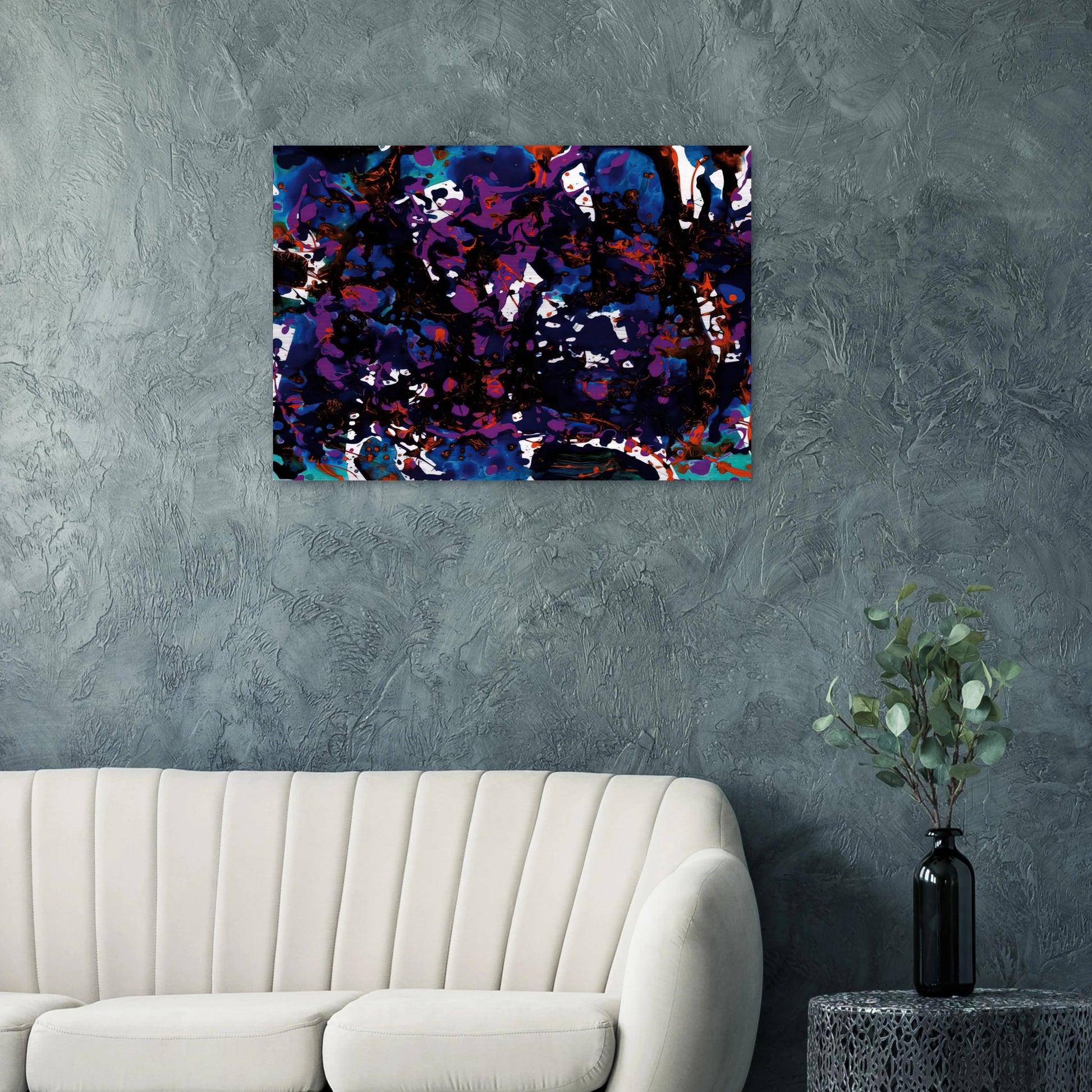 Untitled  SFP94-3  SF94-024  - Sam Francis Brushed Aluminum Print - 70x100 cm / 28x40 inches | Sam Francis Aluminum Print | Sam Francis Prints