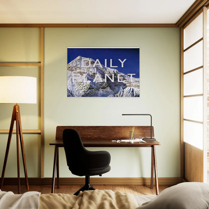 DAILY PLANET 2003 - Edward Ruscha Brushed Aluminum Print - 70x100 cm / 28x40 inches | Edward Ruscha Aluminum Print | Edward Ruscha Prints