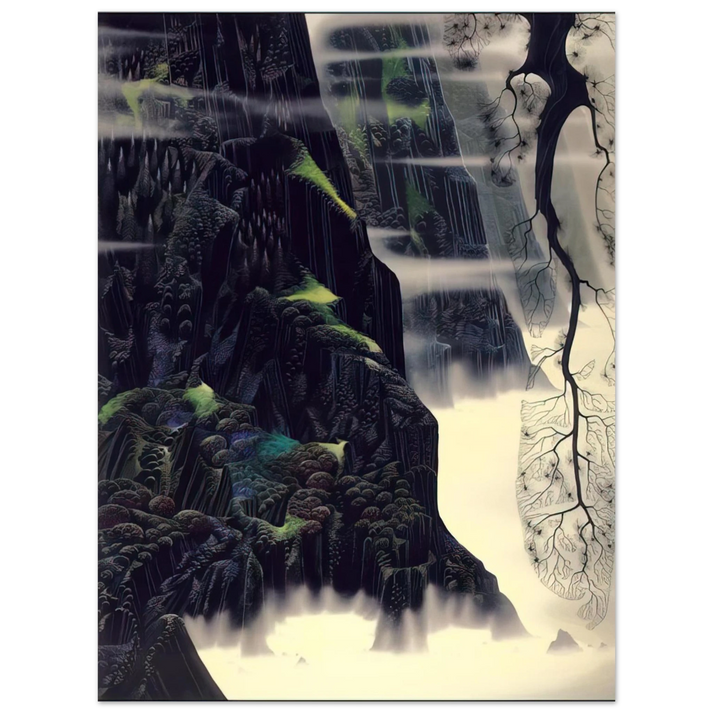Eyvind Earle - Gray Dawn  75x100 cm / 30x40inches Fine Art Poster