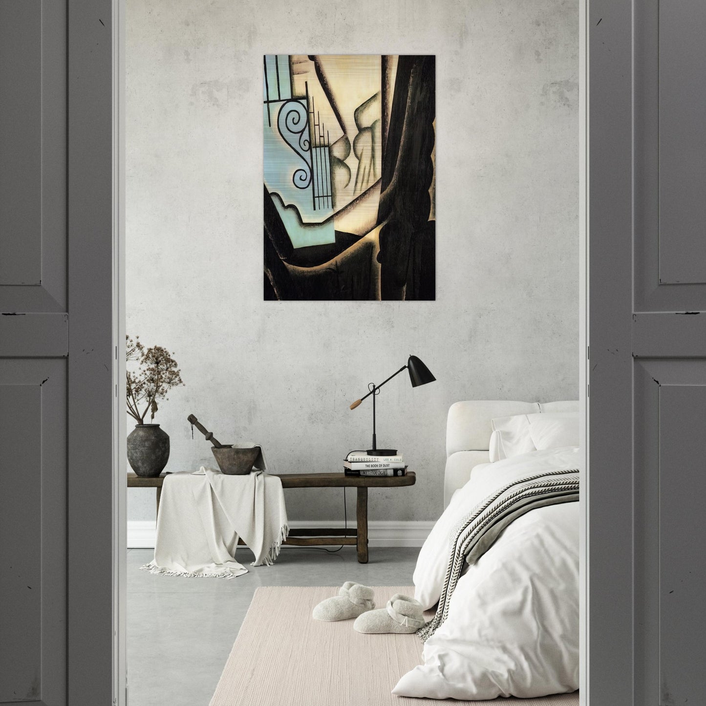 THE GARDEN 1916 - Juan Gris Brushed Aluminum Print - 70x100 cm / 28x40 inches | Juan Gris Aluminum Print | Juan Gris Prints