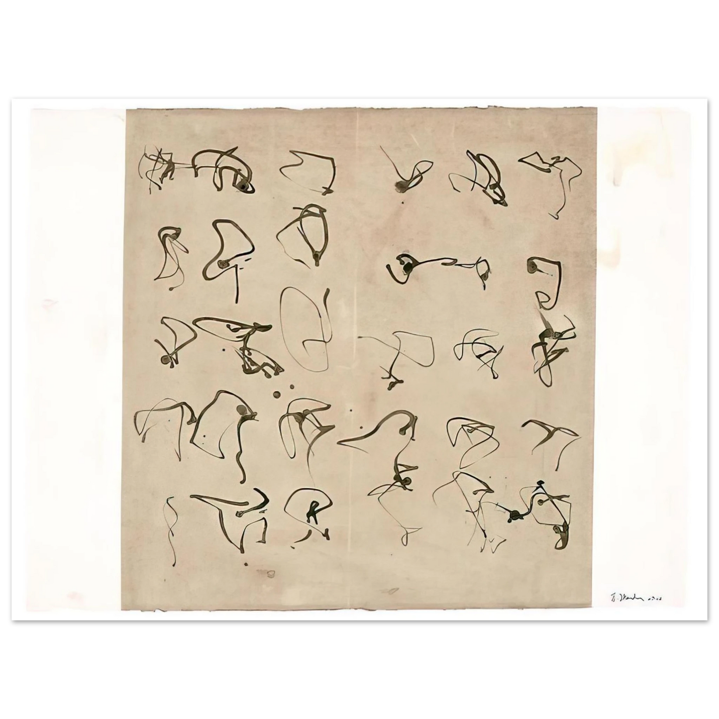 Brice Marden - Forgery - 2008  75x100 cm / 30x40inches Fine Art Poster