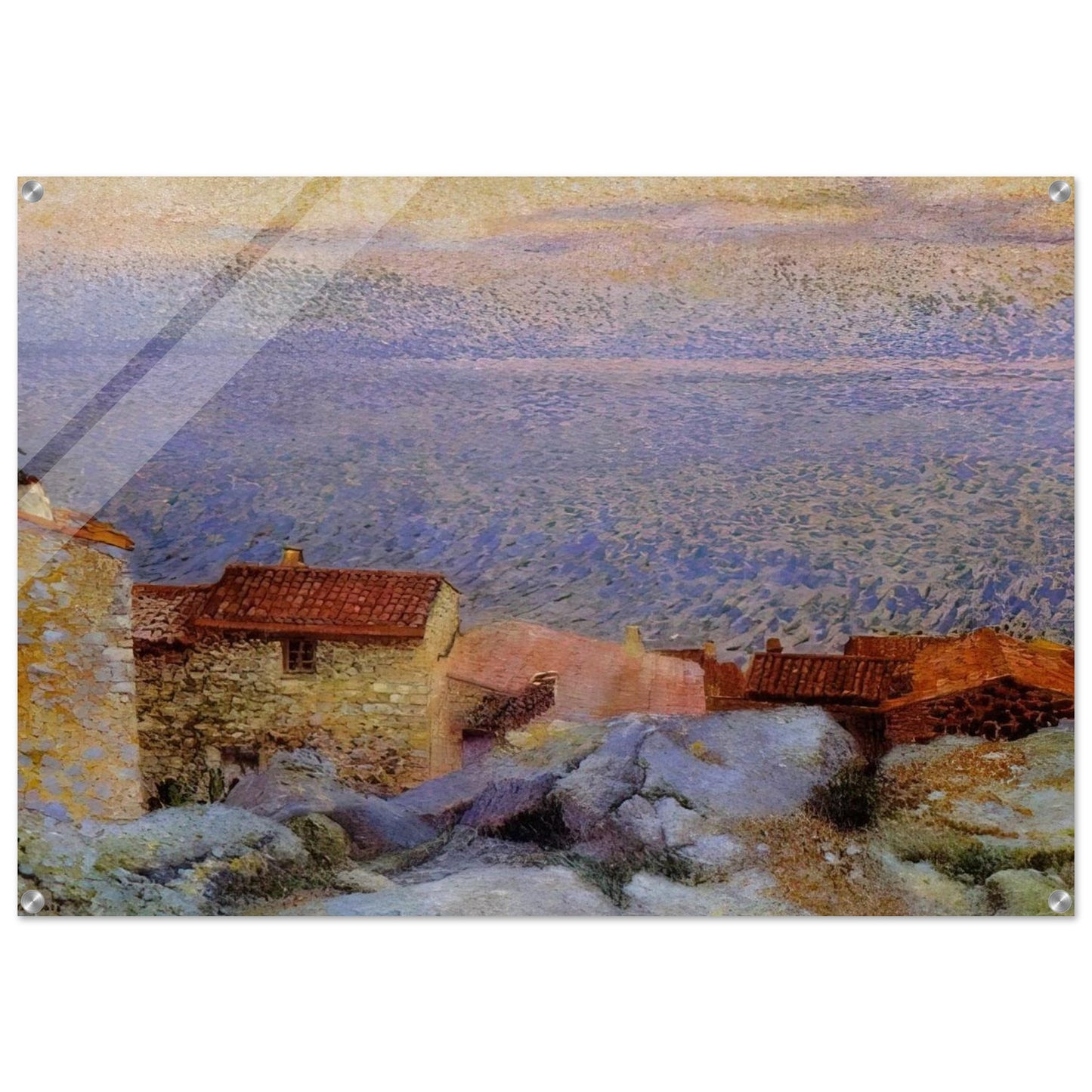 Coastal Landscape - Henri-Edmond Cross Acrylic Print - 70x100 cm / 28x40″ inches