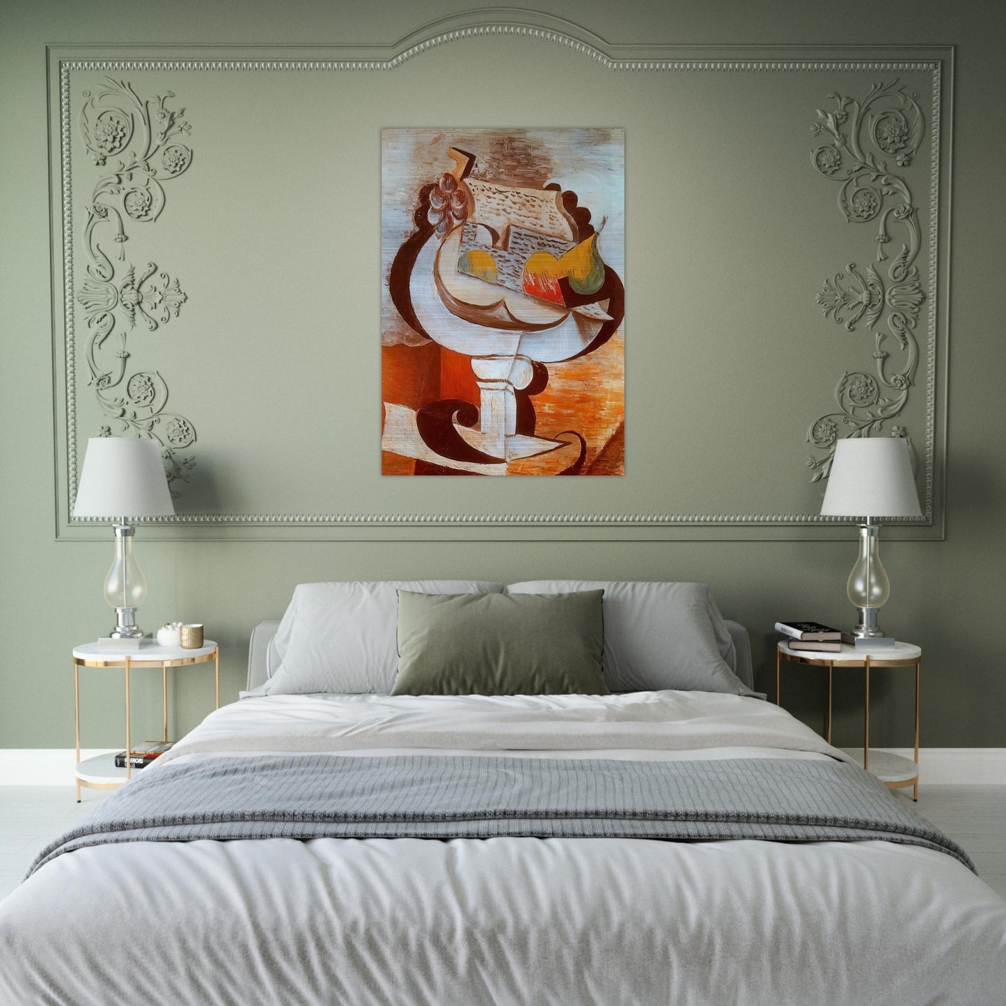 Fruit dish - Pablo Picasso Brushed Aluminum Print - 70x100 cm / 28x40 inches | Pablo Picasso Aluminum Print | Pablo Picasso Prints
