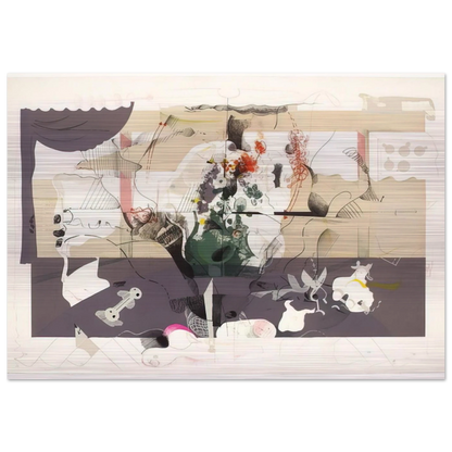 Seminar in collaboration with Richard Hamilton - 1971 - Dieter Roth Brushed Aluminum Print - 70x100 cm / 28x40 inches | Dieter Roth Aluminum Print | Dieter Roth Prints