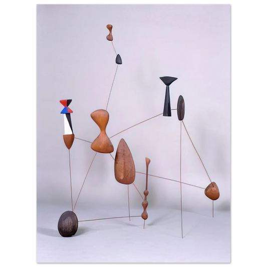 Alexander Calder - VERTICAL CONSTELLATION WITH BOMB 1943 Fine Art Poster