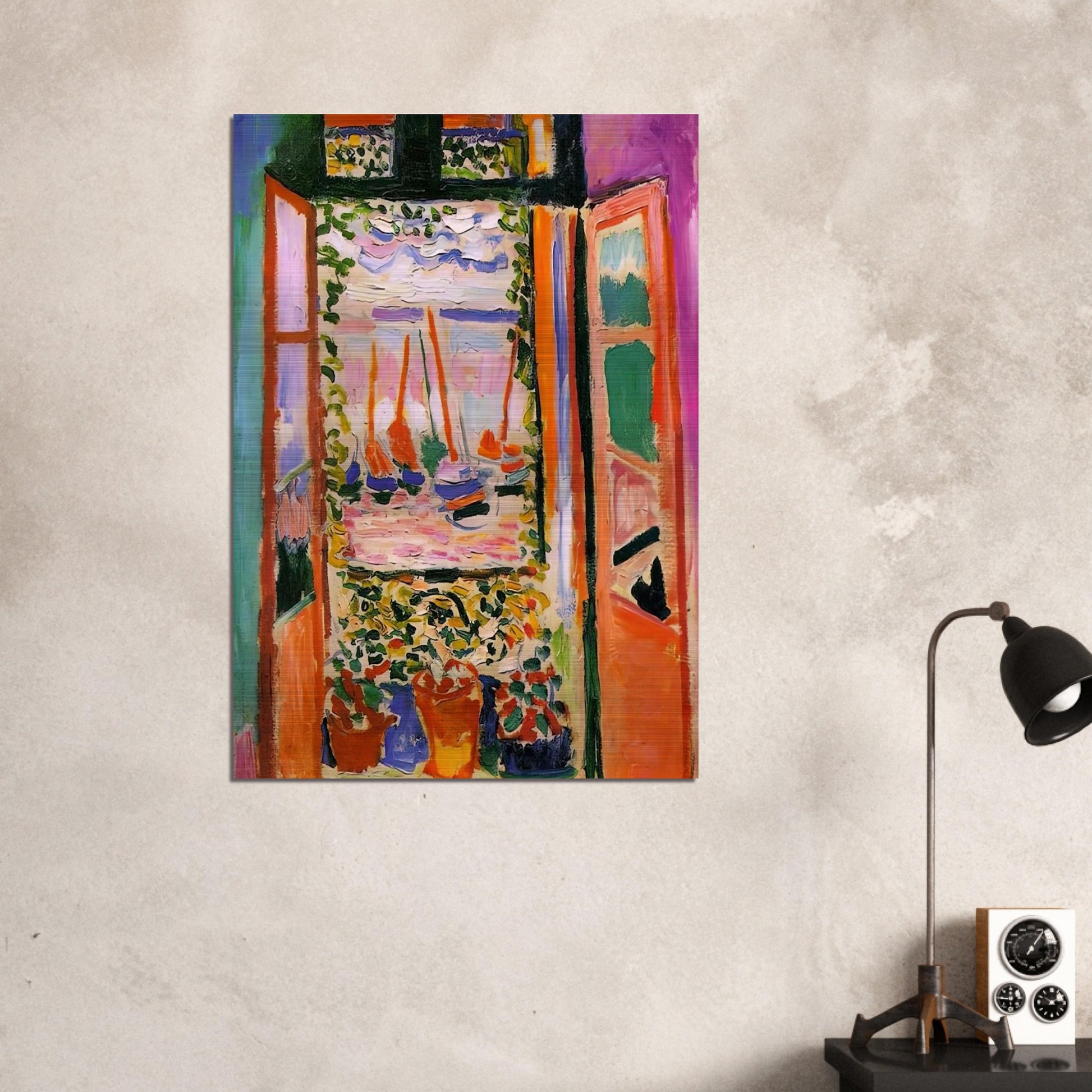 OPEN WINDOW COLLIOURE 1905 - Henri Matisse Brushed Aluminum Print - 70x100 cm / 28x40 inches | Henri Matisse Aluminum Print | Henri Matisse Prints