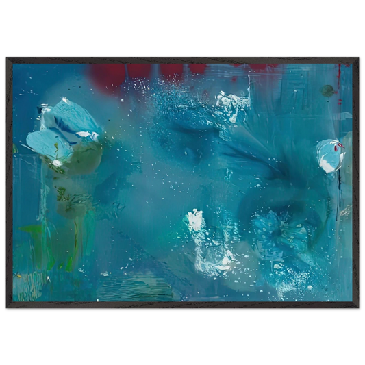 Stella Polaris 1990- - Helen Frankenthaler 70x100 cm / 28x40 inches Framed Art Print – Black Wooden Frame