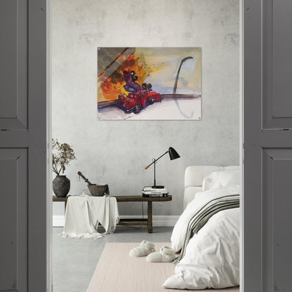 Pile Up Crash - 1984 - Carlos Almaraz Acrylic Print - 70x100 cm / 28x40″ inches