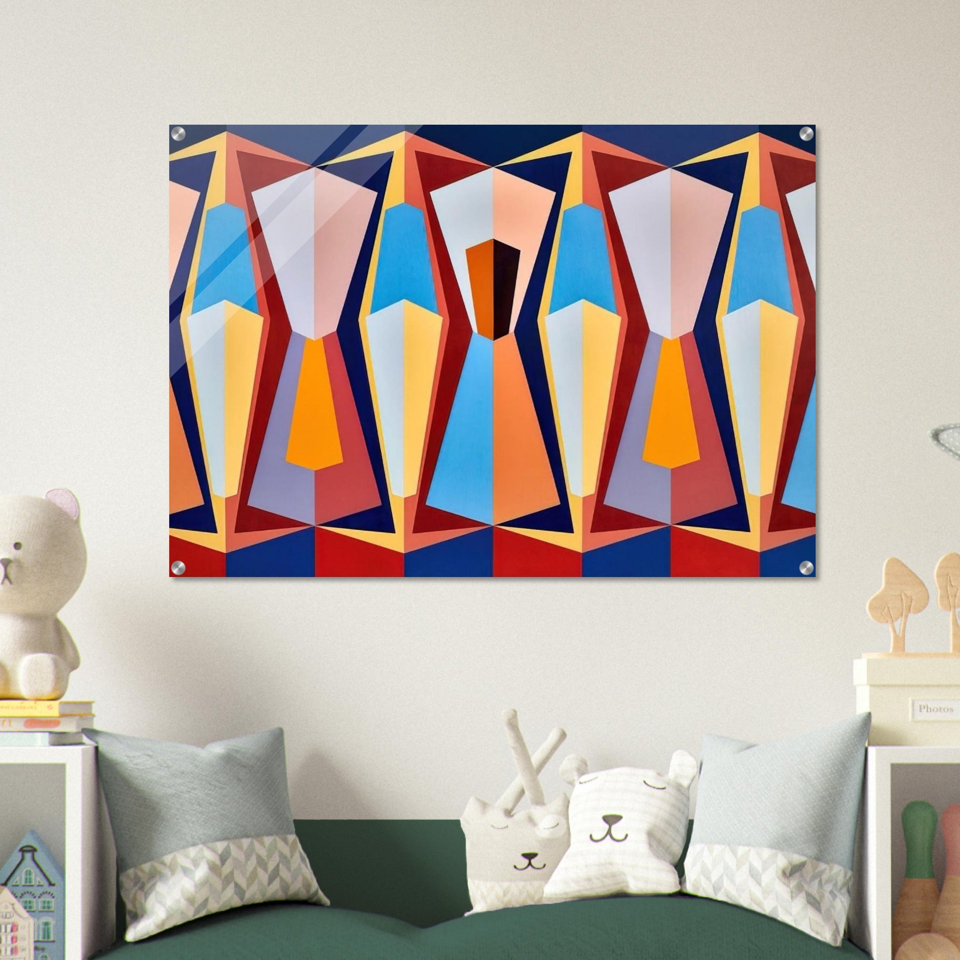 Stage II - 1958 - Karl Benjamin Acrylic Print - 70x100 cm / 28x40″ inches | Karl Benjamin Wall Art | Karl Benjamin Prints
