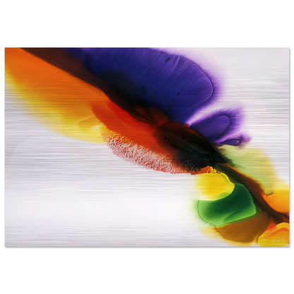 Phenomena Tibetan Flange - 1973 - Paul Jenkins Brushed Aluminum Print - 70x100 cm / 28x40 inches | Paul Jenkins Aluminum Print | Paul Jenkins Prints