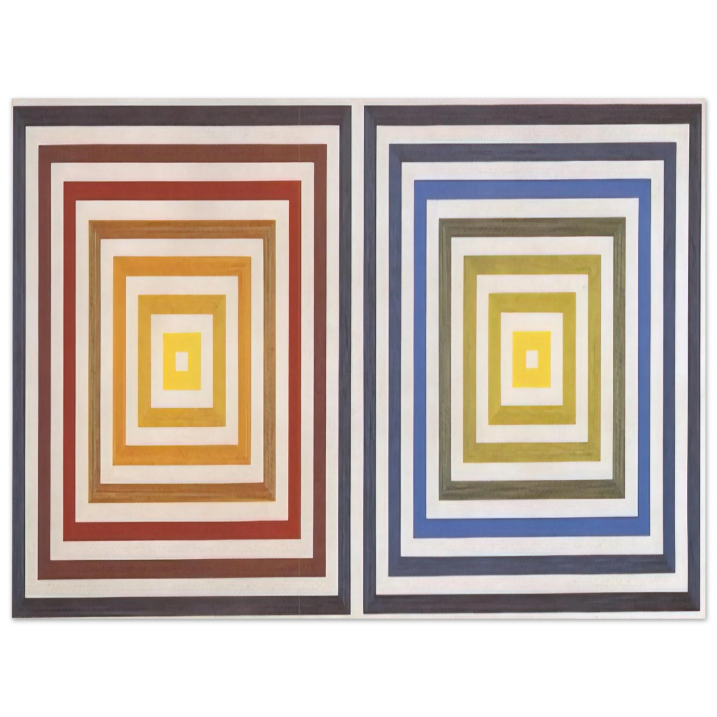 Francois Morellet - From Yellow to Violet - 1956  75x100 cm / 30x40inches Fine Art Poster