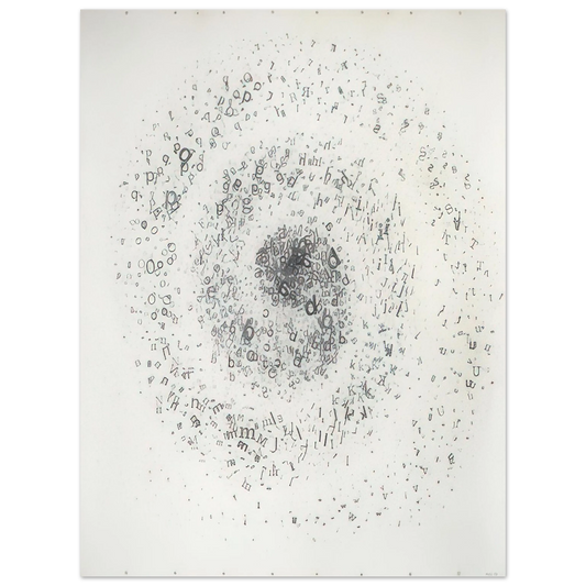 Mira Schendel - Untitled From the series Graphic Objects - 1972  75x100 cm / 30x40inches Fine Art Poster