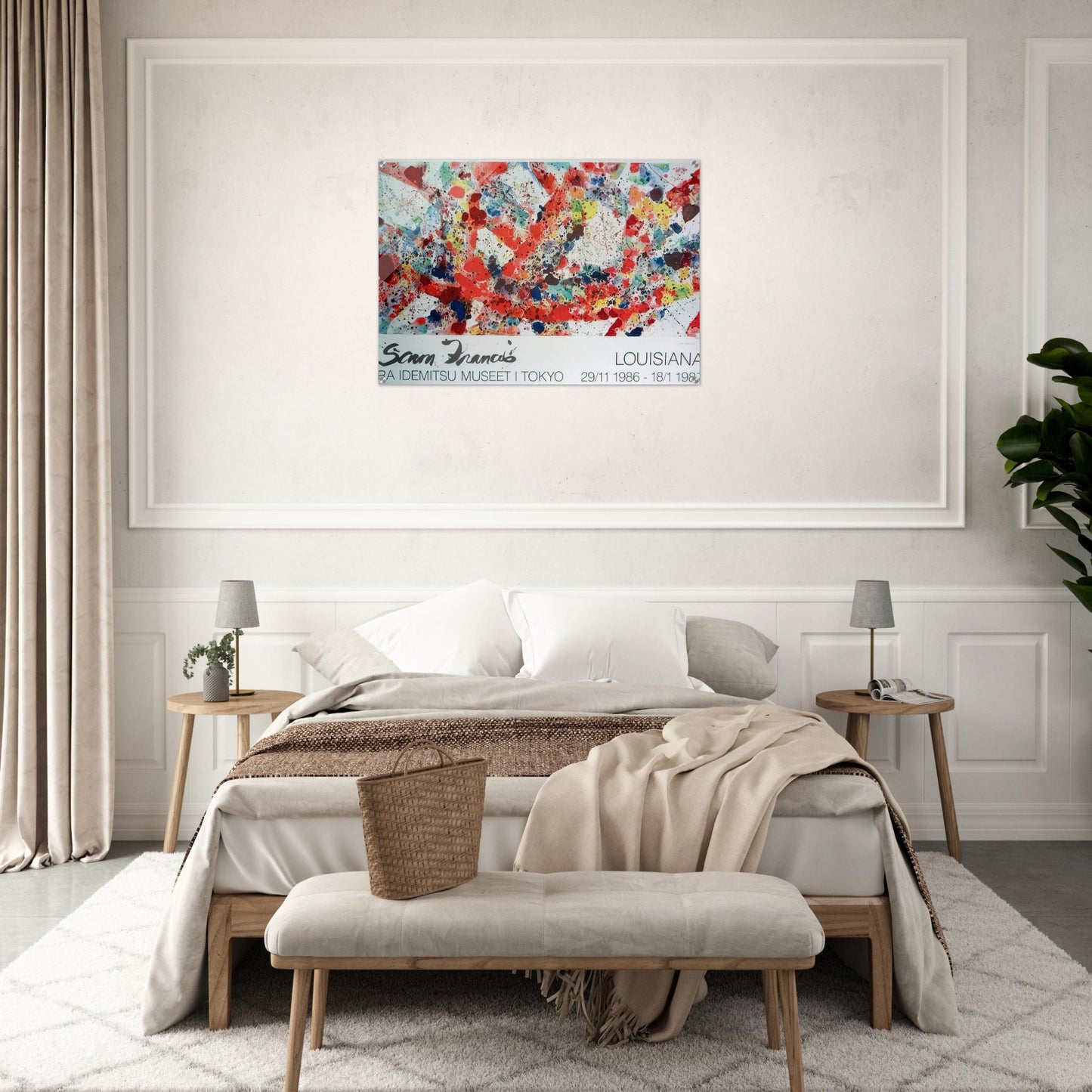 Polar Red - Sam Francis Acrylic Print - 70x100 cm / 28x40″ inches