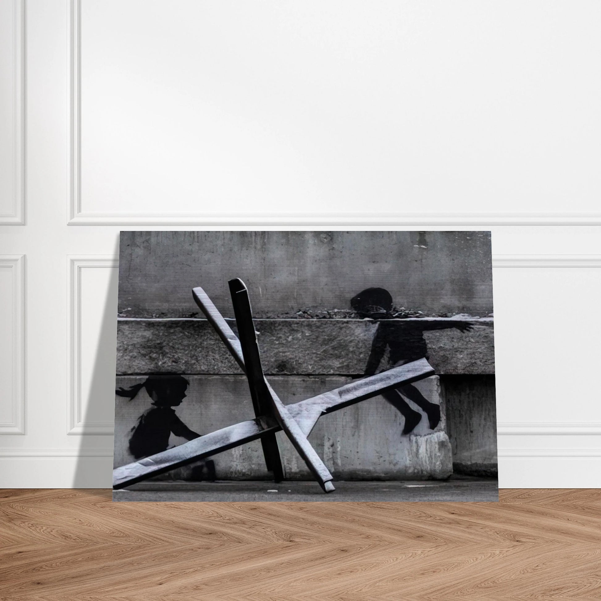 KYIV KHRESHCHYATYK 9 2022 - Banksy Brushed Aluminum Print - 70x100 cm / 28x40 inches | Banksy Aluminum Print | Banksy Prints