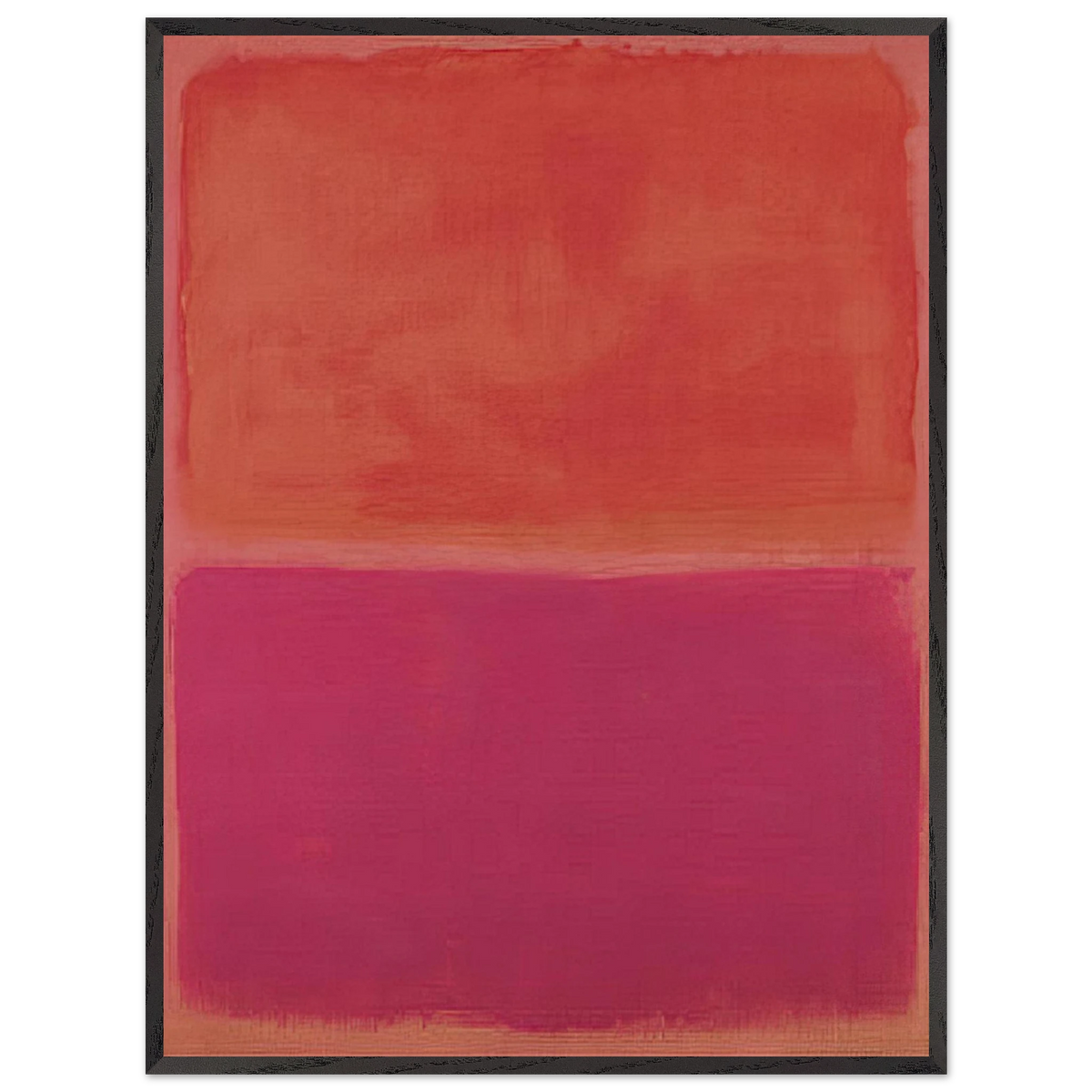 Mark Rothko - No. 3 - 1967 Wall Art - 30x40 cm / 12x16 inches - Premium Wooden Framed Poster With Fine Art Paper - Wood frame