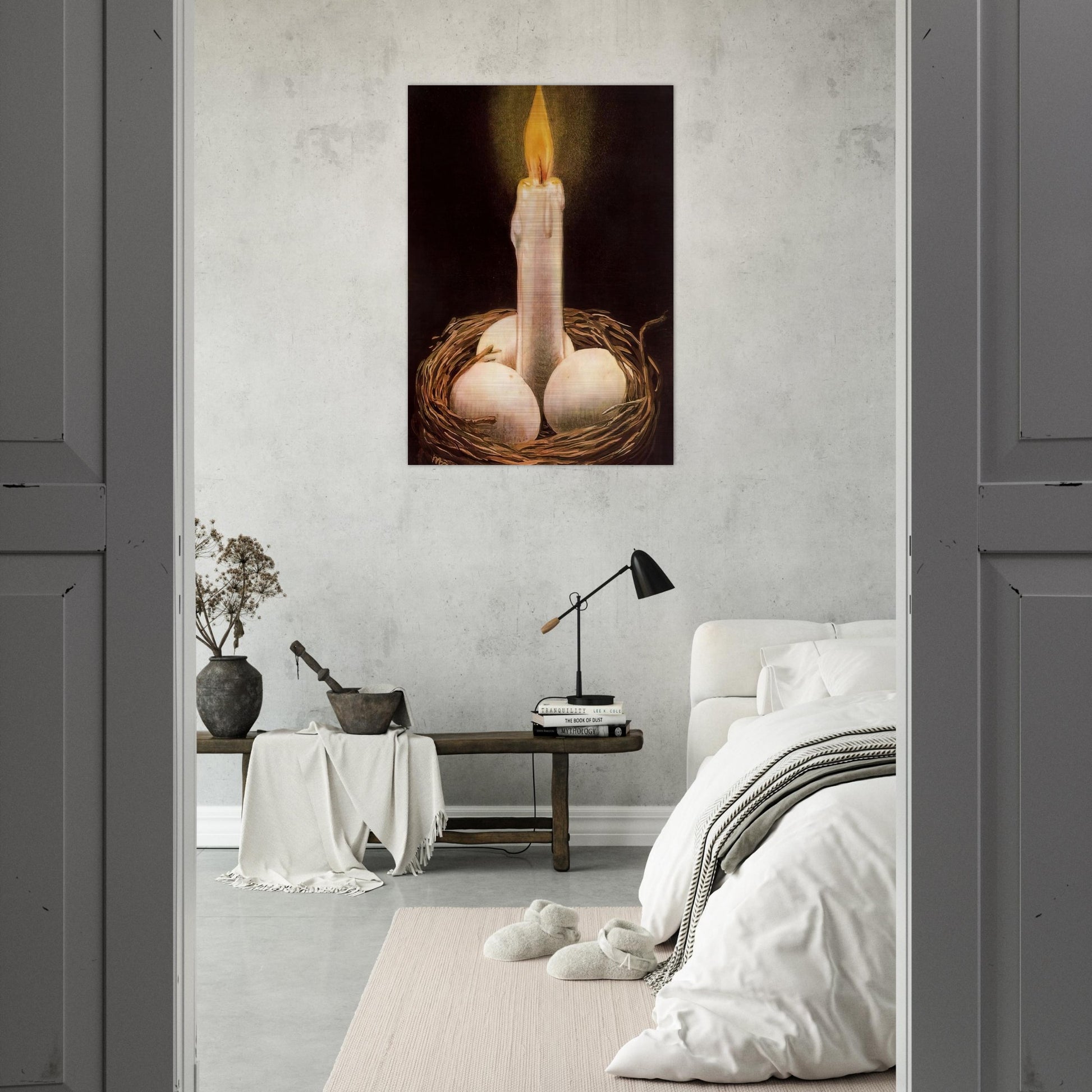 THE IMAGINATIVE FACULTY 1948 - Rene Magritte Brushed Aluminum Print - 70x100 cm / 28x40 inches | Rene Magritte Aluminum Print | Rene Magritte Prints
