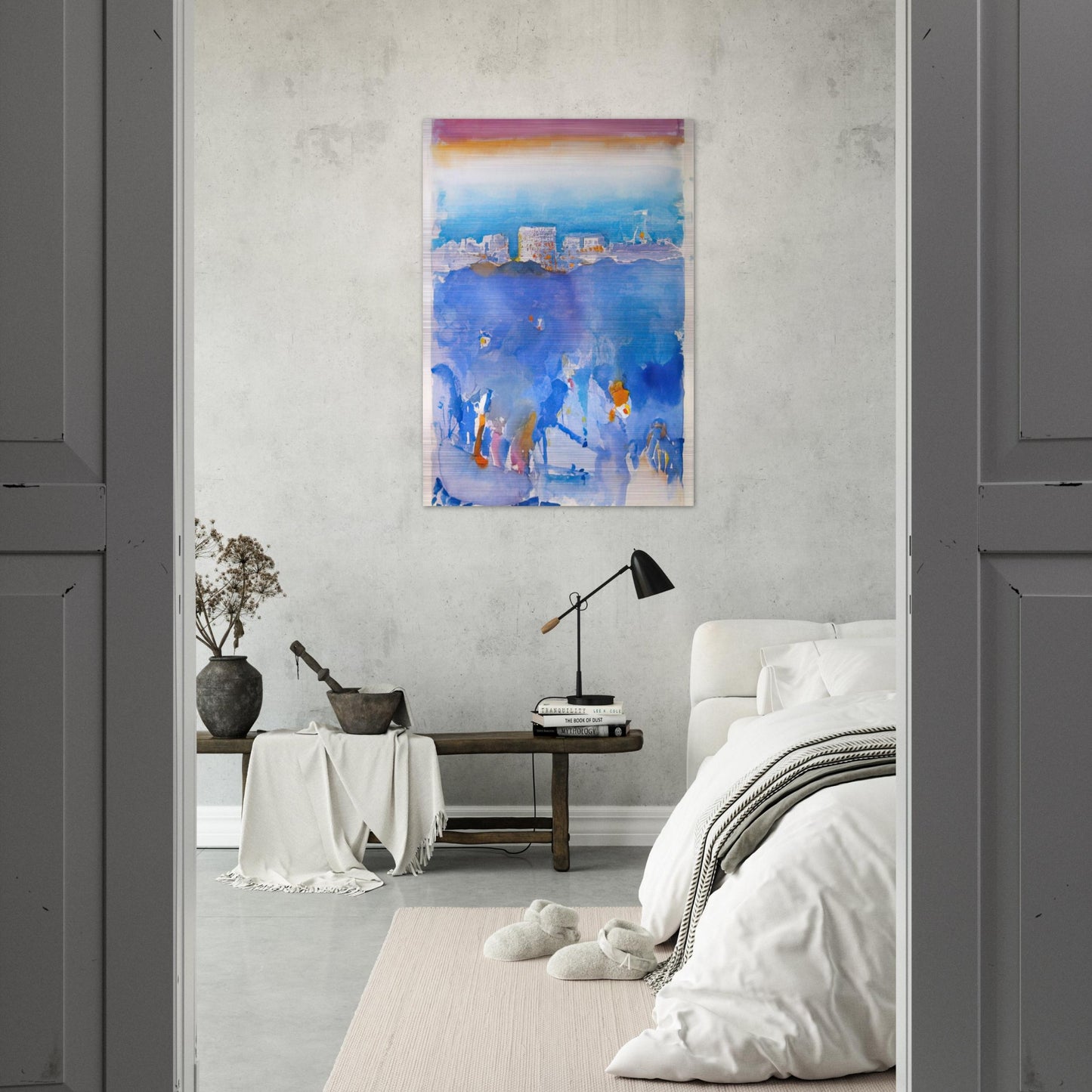 New York Fantasy - 1912 - John Marin Brushed Aluminum Print - 70x100 cm / 28x40 inches | John Marin Aluminum Print | John Marin Prints