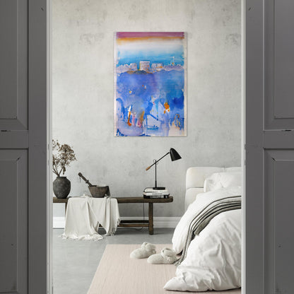 New York Fantasy - 1912 - John Marin Brushed Aluminum Print - 70x100 cm / 28x40 inches | John Marin Aluminum Print | John Marin Prints