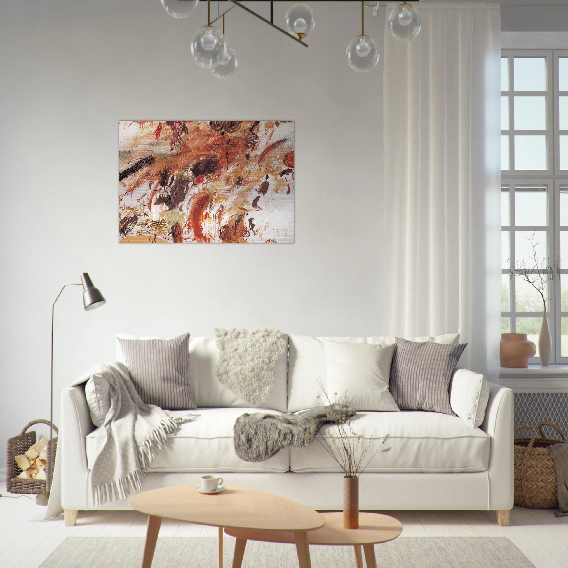 Ferragosto V - Cy Twombly Brushed Aluminum Print - 70x100 cm / 28x40 inches | Cy Twombly Aluminum Print | Cy Twombly Prints