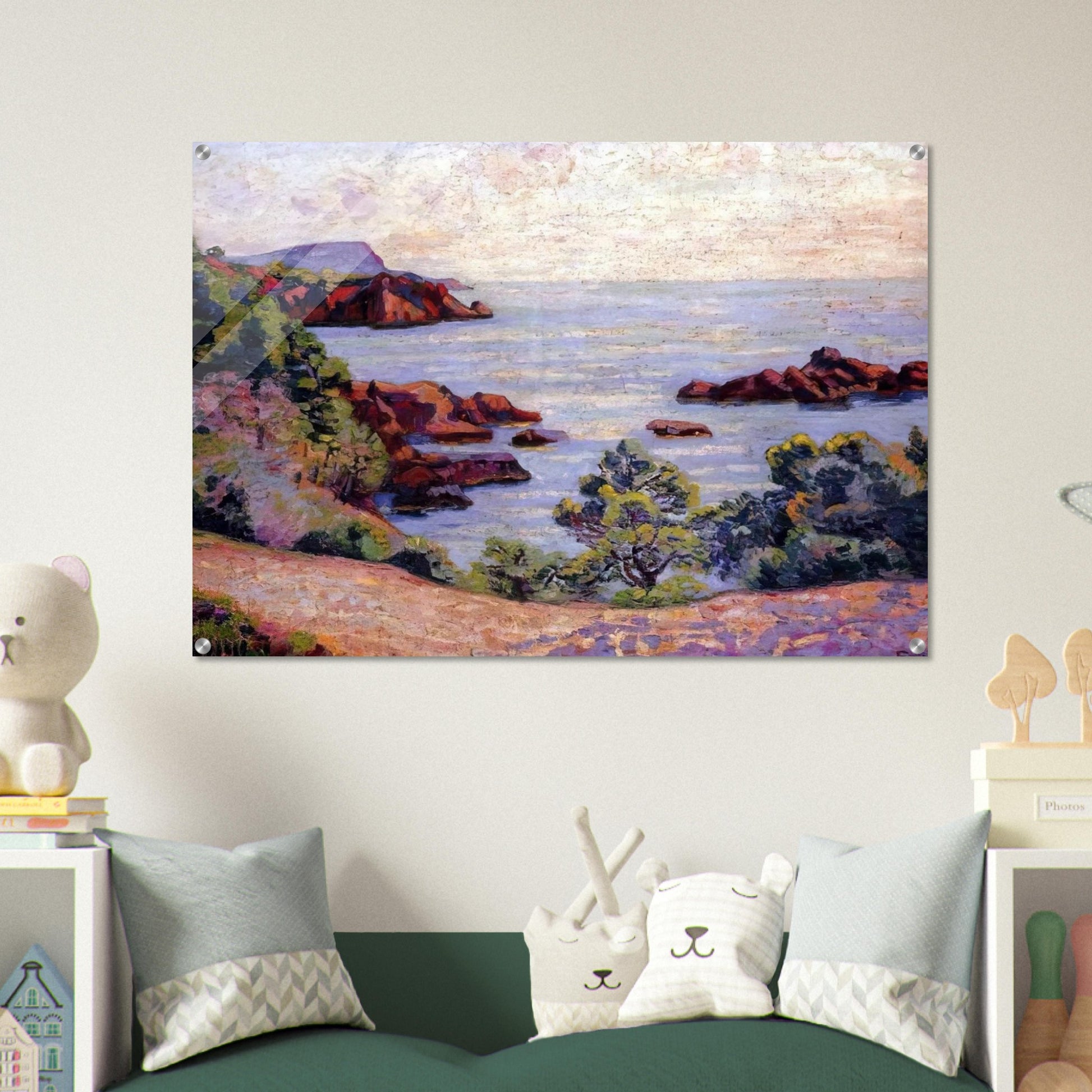 Paysage du Midi - 1905 - Armand Guillaumin Acrylic Print - 70x100 cm / 28x40″ inches | Armand Guillaumin Wall Art | Armand Guillaumin Prints