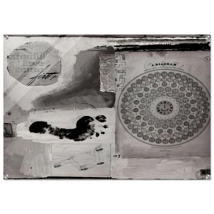 SHOULD LOVE COME FIRST 1951 - Robert Rauschenberg Acrylic Print - 70x100 cm / 28x40″ inches