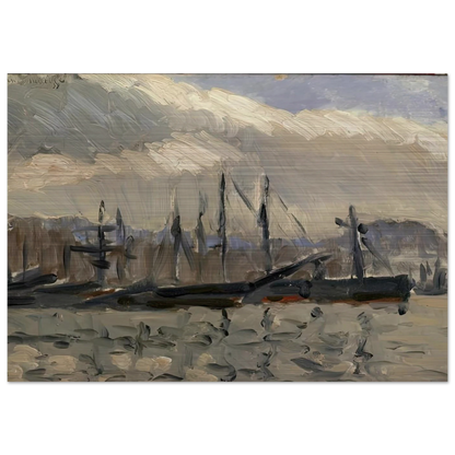 PORT DE CHERBOURG - Henri Matisse Brushed Aluminum Print - 70x100 cm / 28x40 inches | Henri Matisse Aluminum Print | Henri Matisse Prints
