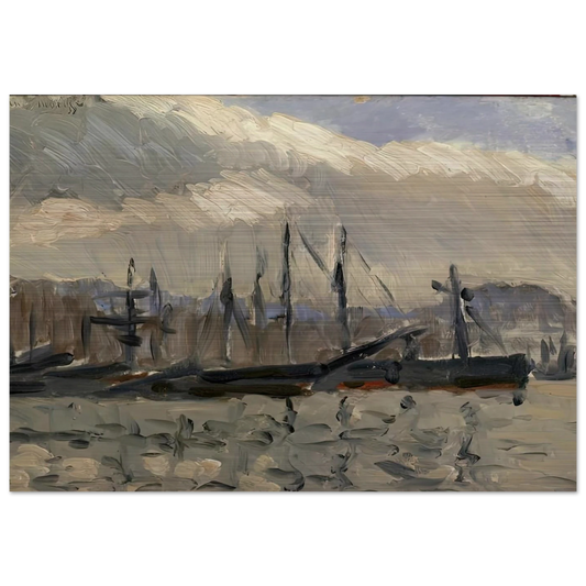 PORT DE CHERBOURG - Henri Matisse Brushed Aluminum Print - 70x100 cm / 28x40 inches | Henri Matisse Aluminum Print | Henri Matisse Prints