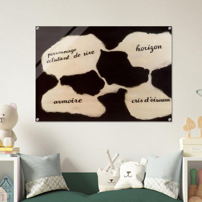 THE LIVING MIRROR 1929 - Rene Magritte Acrylic Print - 70x100 cm / 28x40″ inches | Rene Magritte Wall Art | Rene Magritte Prints