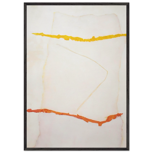 Infinity Field Lefkada Series 2 - 1978 - Theodoros Stamos 70x100 cm / 28x40 inches Framed Art Print – Black Wooden Frame