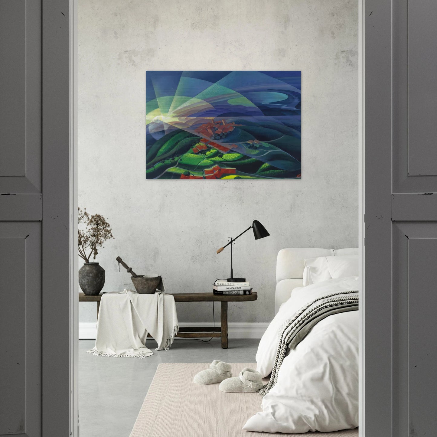 Aurora Volando - 1933 - Gerardo Dottori Brushed Aluminum Print - 70x100 cm / 28x40 inches | Gerardo Dottori Aluminum Print | Gerardo Dottori Prints