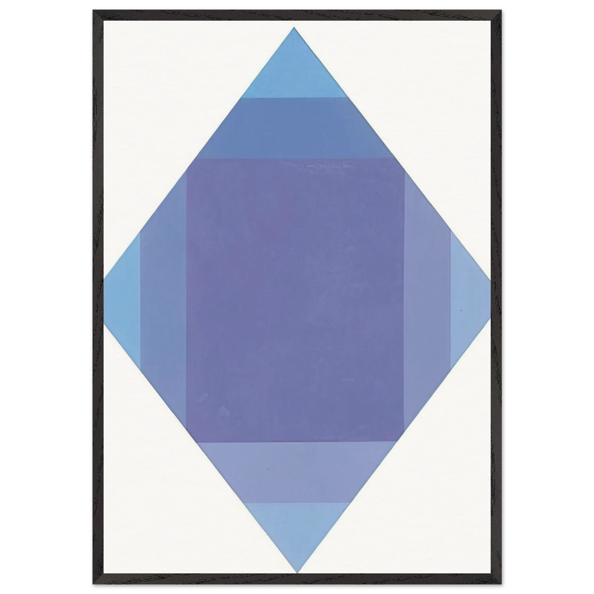 Auflosung von lila - 1972 - Max Bill 70x100 cm / 28x40 inches Framed Art Print – Black Wooden Frame