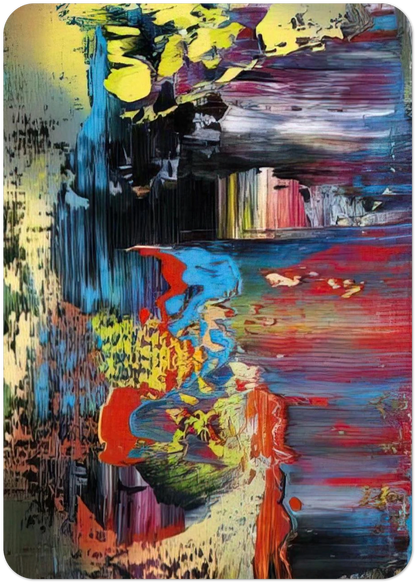ABSTRACT PICTURE 1 By Gerhard Richter Pack of 10 Post Cards | Gerhard Richter Post Cards | A6 (10.5 x 14.8 cm) - 4.1 x 5.8 inches